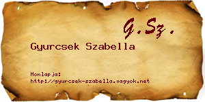Gyurcsek Szabella névjegykártya